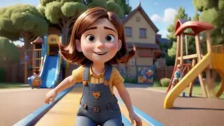 Zooming Down the Slide | Playground Song for Kids | Movement & Outdoor Fun Nursery Rhyme