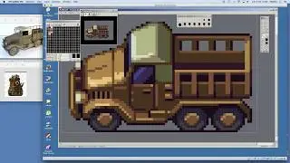 PIXEL ART TIME LAPSE #90 - Truck Vehicle for Video Games