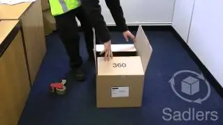 Cardboard Box Assembly with Self-Locking Base (AE507)