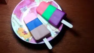 Making of Popsicle form Play-doh