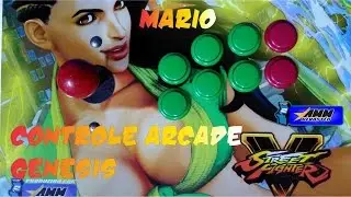 Mario [PS4/PS3/PC] Wireless #Arcade Stick Genesis