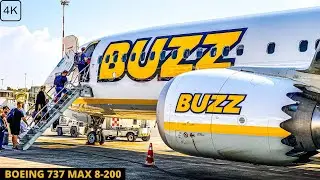 [4K] TRIP REPORT | Flying the RYANAIR bee ツ | BUZZ Boeing 737 MAX 8-200 | Catania to Krakow