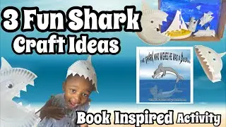 DIY Shark Crafts| Book Inspired Activities| Crafts for Kids|Activity Author