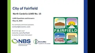 Fairfield LLMD No. 13 (North Cordelia) Answers to Community Questions