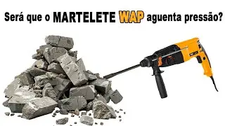 WAP 900W em Ação! Quebrando Pilar com Martelete Rompedor SDS Plus