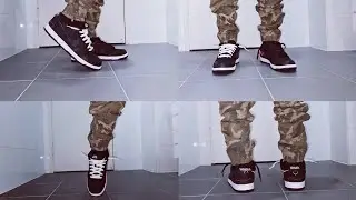 Nike SB Dunk Low Pro QS Wasted Youth X with white and black laces on feet