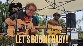 Intense Boogie Blues With Biscuit Miller Bass & Steve Arvey On Acoustic-Electric Guitar