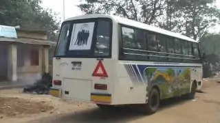Mobile Toy Library - the bus and surrounding neighborhood