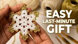 Easy Crochet Snowflake &ndash; Perfect Last-Minute Christmas Gift