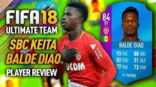 FUT SWAP KEITA BALDE DIAO (84) *STRIKER* PLAYER REVIEW! FIFA 18 ULTIMATE TEAM!