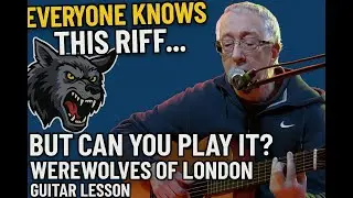 Classic Riff! Werewolves Of London Guitar Lesson (With Play Along)
