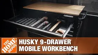 Husky 9-Drawer Mobile Workbench | The Home Depot with @epicgardening