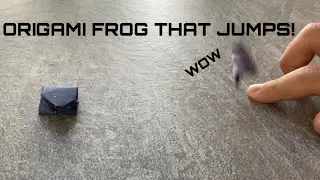 ORIGAMI JUMPING FROG! TUTORIAL 