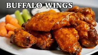 THE BEST Game Day Buffalo Chicken Wings Made in an Air Fryer! Easy Buffalo Wings Recipe