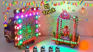 Red Light blu dj truck Diy Mini Wedding Dj | Gauri Ganpati Visarjan Big Dj truck | kaali Mata Big dj