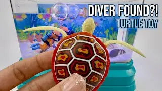 [🐶toy asmr🐶] 7:09 Minutes Satisfying Unboxing Turtle Fun Aquarium Playset Diver / Review Toy