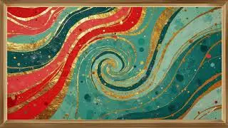 Energy Flow for Wellness Connection | Abstract Healing Art | Frame TV Art Gallery