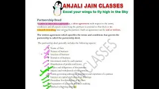 12.  Partnership Deed Part - 6