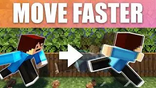 How to run FAST in Minecraft! Make YOUR player Faster with ONE command!