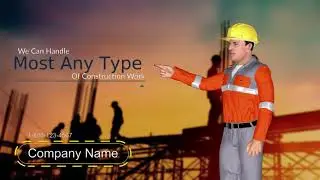 3D Avatar Animation Video Local construction Company Custom Logo Script Any Language