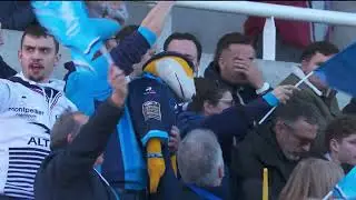 TOP 14 - Essai de Ricky RICCITELLI (MHR) - Section Paloise - Montpellier H&eacute;rault Rugby