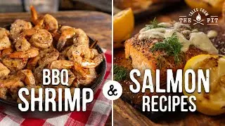BBQ Seafood: Smoked Shrimp & Cedar Plank Salmon | Tales from the Pit