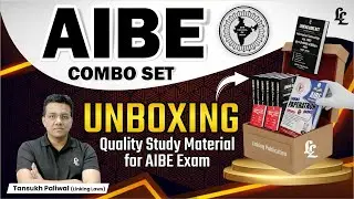 AIBE UnBoxing ( Quality Study material for AIBE Exam)| Tansukh Paliwal | Linking Laws