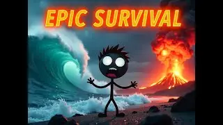 Stickman vs Planet Earth 🌍 | Epic Survival Animation (No Dialogue)