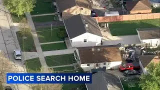 Police investigation at Des Plaines, IL home