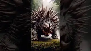 Epic Transformation: Rhino + Hedgehog = Unstoppable Beast! 🦏🦔🔥#hybrid#rhino#fusion#animals#shorts#ai