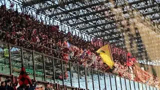 2000 Bologna Fans in San-Siro stadium (AC Milan vs Bologna 06.01.2015)