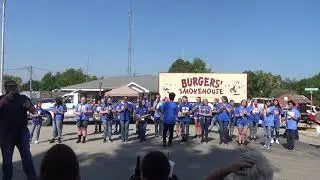2021-2022 Pinto Pride Band at the Ham and Turkey Festival.