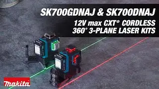MAKITA 12V max CXT Self-Leveling 360-Degree 3-Plane Lasers