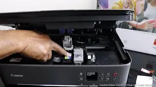 Процесс установки чернильниц для принтера CANON PIXMA TS5350