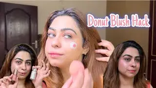 Jelly Donut 🍩 Blush Hack #makeuphacks #trending #blushhack #viralhacks #beauty