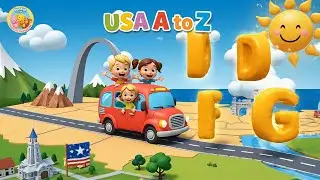 Alphabet Adventure: USA A to Z and 6 Baby Ducks | 30 Mins Learning Compilation