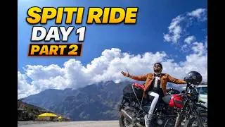 SPITI RIDE KE PEHLE HI DIN BIKE HUI PUNCTURE ( SPITI RIDE DAY 1 PART-2) VLOG