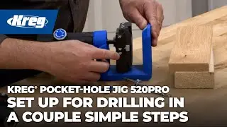 Set Up For Drilling In A Couple Simple Steps: Kreg&reg; Pocket-Hole Jig 520PRO