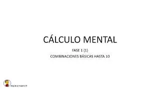 C&aacute;lculo Mental - Fase 1-1 (ABN)