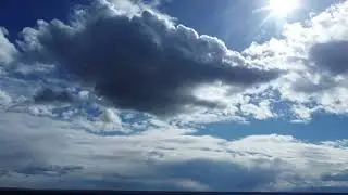 Timelapse of Clouds Blocking out the Sun
