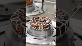 Automatic Induction Motor Manufacturing Stator Coil Winding Lacing Machine #motor #machine