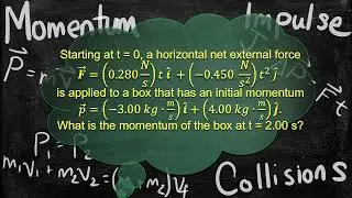Physics Problem - Momentum Conservation and Impulse - Calculus-Based Example - Force and Momentum