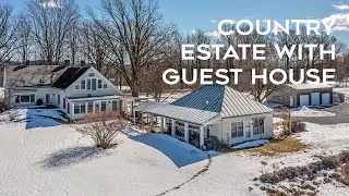 Luxury Farmhouse Estate with Guesthouse & Mountain Views | Vermont Real Estate