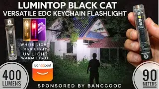 Lumintop Black Cat &mdash; универсальный фонарик-брелок на каждый день, 400 лм, RGB и тёплый свет #Bang...