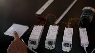 How to control three LED lights with a multi zone wall mount panel?