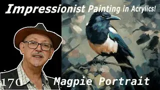 Keep it SIMPLE! Impressionist style Painting in ACRYLICS! #impressionism #acrylicpainting
