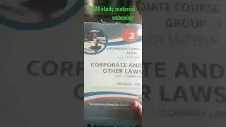 #icaistudymaterial #unboxing #icaistudents