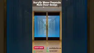 Modern Acrylic Water Fountain Panel Wall for Home & Office  | Flickkerbox Decor Idea