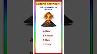 Which planet has the ice volcanoes? |Gk Quiz #shorts #gk #shortsfeed
