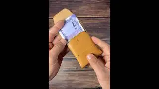 The best origami EDC wallet made from premium full grain veg tanned leather? #handmade #edc